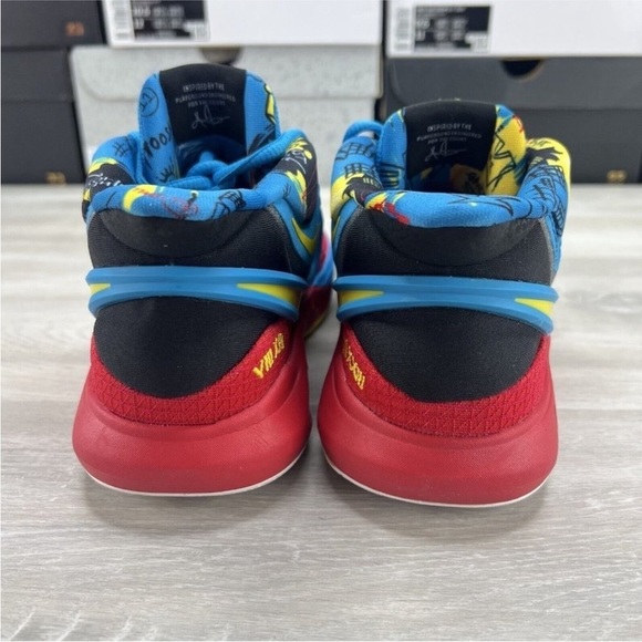 Nike Kyrie 8 GO Black Blue Red DQ8078-012 GS - Picture 3 of 6